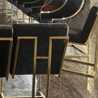 صندلی استیل با روکش نو