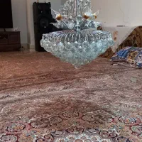 دو عدد لوستر کریستال سالم