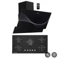 گاز صفحه ای شیشه هود لمسی با فیلترذغالی اشانتیون