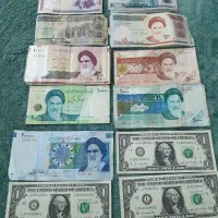 فوری ۳۲سکه قدیمی و سکه خارجی (سنت و یورو )و اسکناس