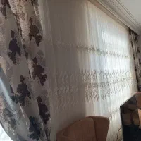 پرده پذیرایی با دستک و پرده در ورودی