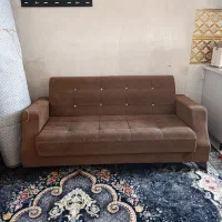 مبل 7 نفره رنگ عسلی