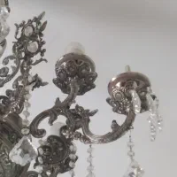 لوستر ۱۲ شعله برنجی|لوستر و چراغ آویز|محمدشهر, شهرک پیام (مهرالبرز)|دیوار