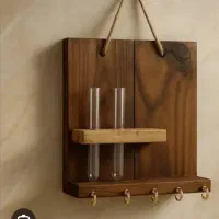 گلدان شیشه‌ای|گل مصنوعی|قم, ولیعصر|دیوار