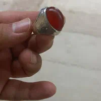 انگشتر عقیق نقره عیار۹۲۵(استرلینگ)