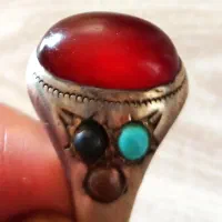 انگشتر هفت جواهر دوره قاجار