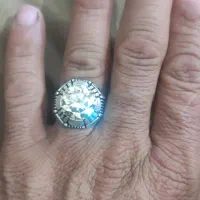 انگشتر موزونایت نقره 925