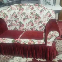 مبل دست دوم همراه با کاور پارچه ایی با قیمت توافقی