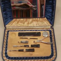 فروش ست آنتیک وسایل مانیکور با دسته صدفی