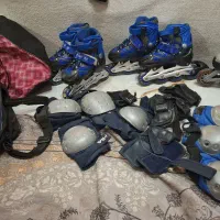 سه عدد اسکیت با لوازم|دوچرخه، اسکیت، اسکوتر|تهران, خواجه نظام الملک|دیوار