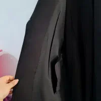 مانتو کتی مشکی جنس کرپ سایز ۴۰تا۴۴  در حد نو|لباس|مشهد, موعود|دیوار