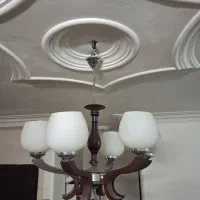 لوستر 6 شاخه پذیرایی و لوستر 3 شاخه آشپزخانه