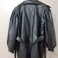 پالتوچرم مشکی آستین پفی دخترانه|لباس|شوش, |دیوار