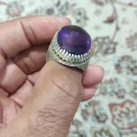 انگشتر نقره آماتیست|جواهرات|اهواز, بهارستان|دیوار