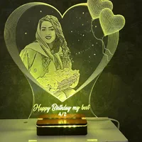 آباژور سه بعدی چهره حکاکی چهره کادو تولد