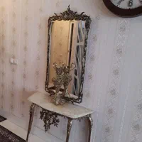 آینه شمعدان برنز با گلدان برنز|آینه|زنجان, |دیوار