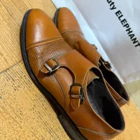 کفش  برند  مانگو  اصل چرم  سایز  ۴۱  قهوه ای