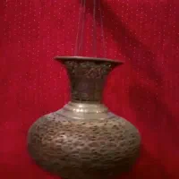 لنتر برنجی قاجاری مشبک آنتیک  واقعی ۷۵سانتی متر|کلکسیون اشیاء عتیقه|تهران, تهرانسر مرکزی|دیوار