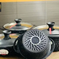 سرویس چدن 8 پارچه B.M.M دو رو تفلون