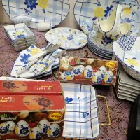 گل پنبه ای|ظروف سرو و پذیرایی|یزد, |دیوار