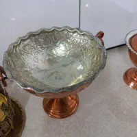 میوه خوری مسی قدیمی|ظروف سرو و پذیرایی|تبریز, |دیوار