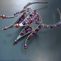 تاج و ریسه مو دسته گل عروس