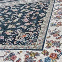 فرش افشان سرمه ای 9 متری