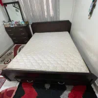 تخت دو نفره ام دی اف با تشک و درآور در نواب صفوی|تخت و سرویس خواب|تهران, سلسبیل شمالی|دیوار