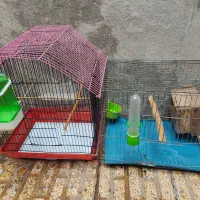 دو عدد قفس مخصوص همه پرنده ها مسافرتی و بزرگ