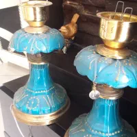 شمعدان دوعدد ۴۰۰ودوعدد تسبیح باهم ۳۰۰وسینی