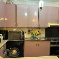 کابینت فلزی و گاز و هود و سینک ظرف شویی همه باهم|آب‌چکان و نظم‌دهنده ظروف|تهران, آسمان|دیوار