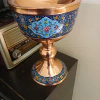 جام مسی گل کاری شده