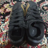 کفش استوک اکشن پرو مشکی طلایی جوراب دار