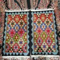 گلیم دست بافت پشمی|گلیم، جاجیم، گبه|زنجان, |دیوار