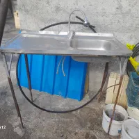 سینک ظرفشویی با شیر وپایه