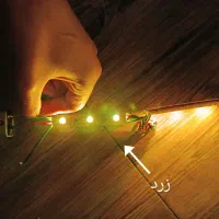 چراغ بلوکی 6 رنگ|ریسه و چراغ تزئینی|ساوه, |دیوار