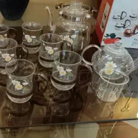 سرویس چایخوری گل بابونه ، پیرکس