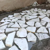 لاشه چینی کف سازی سنگ فرش موزاییک کاری