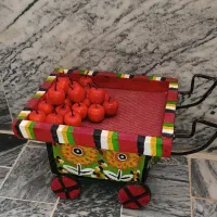 گاری چوبی دکوری