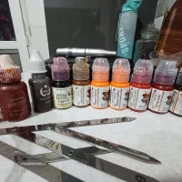 لوازم تاتو تتو بدن میکروبلیدینگ وتتو صورت tatoo|آرایشی، بهداشتی، درمانی|پردیس, فاز ۳|دیوار