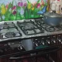 اجاق گاز فر دار مشکی|اجاق گاز و لوازم برقی پخت‌وپز|قم, پردیسان|دیوار