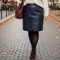 دامن چرم آستر دار برند MANGO|لباس|تهران, ایوانک|دیوار