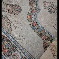 فرش کرم‌ طوسی جفت ۱۲متری بسیارکمکاردرحدنو