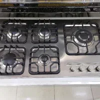 اجاق گاز استیل 5شعله قارچی|اجاق گاز و لوازم برقی پخت‌وپز|لاهیجان, خمیر کلایه|دیوار