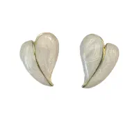 گوشواره مینا کاری طرح قلب|بدلیجات|بابلسر, |دیوار