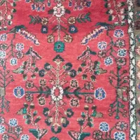 کناره دستبافت قرمز  ۱×۳|فرش|کهریزک, |دیوار