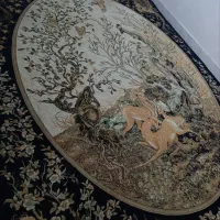 ۱جفت فرش طرح آهو