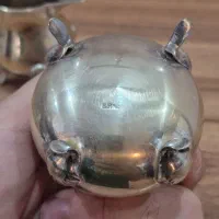 شکرریز و خامه ریز برنجی|کلکسیون اشیاء عتیقه|ورامین, ورامین|دیوار