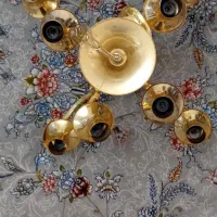 لوستر ۴ شاخه  طلایی