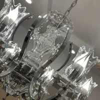 جفت لوستر  نقره ای بزرگ روگاشکا اسلوونی|لوستر و چراغ آویز|تهران, ظفر|دیوار